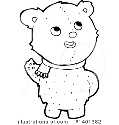 Royalty-Free (RF) Bear Clipart Illustration by lineartestpilot - Stock Sample #1401382
