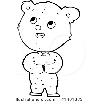 Royalty-Free (RF) Bear Clipart Illustration by lineartestpilot - Stock Sample #1401383