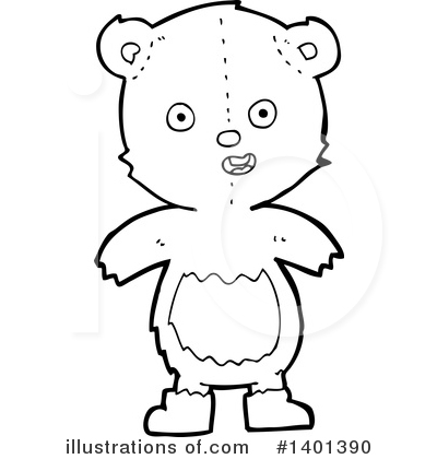 Royalty-Free (RF) Bear Clipart Illustration by lineartestpilot - Stock Sample #1401390