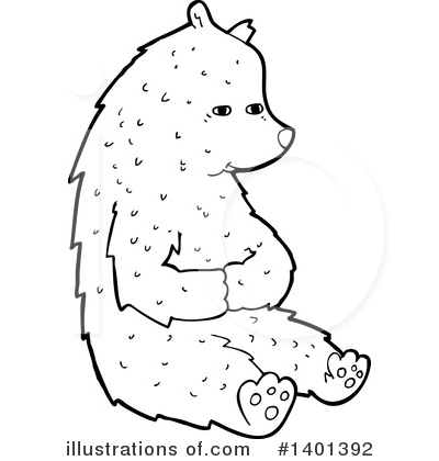 Royalty-Free (RF) Bear Clipart Illustration by lineartestpilot - Stock Sample #1401392