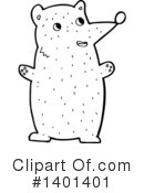 Bear Clipart #1401401 by lineartestpilot