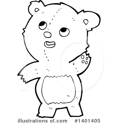Royalty-Free (RF) Bear Clipart Illustration by lineartestpilot - Stock Sample #1401405