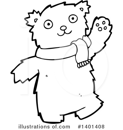 Royalty-Free (RF) Bear Clipart Illustration by lineartestpilot - Stock Sample #1401408