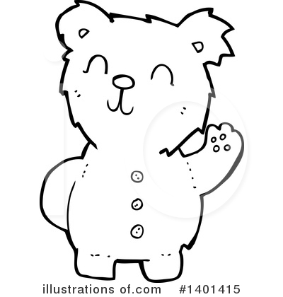 Royalty-Free (RF) Bear Clipart Illustration by lineartestpilot - Stock Sample #1401415