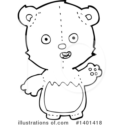 Royalty-Free (RF) Bear Clipart Illustration by lineartestpilot - Stock Sample #1401418