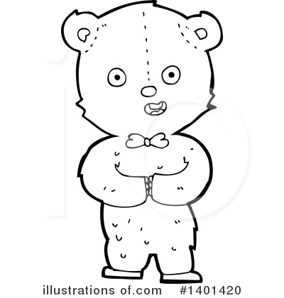 Royalty-Free (RF) Bear Clipart Illustration by lineartestpilot - Stock Sample #1401420