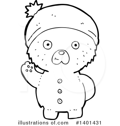 Royalty-Free (RF) Bear Clipart Illustration by lineartestpilot - Stock Sample #1401431