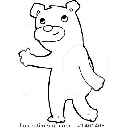 Royalty-Free (RF) Bear Clipart Illustration by lineartestpilot - Stock Sample #1401468