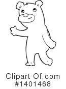Bear Clipart #1401468 by lineartestpilot