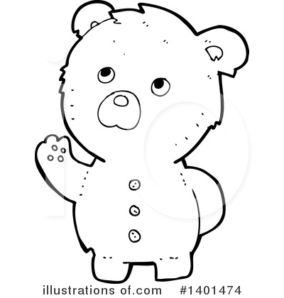 Royalty-Free (RF) Bear Clipart Illustration by lineartestpilot - Stock Sample #1401474