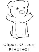 Bear Clipart #1401481 by lineartestpilot