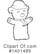 Bear Clipart #1401489 by lineartestpilot