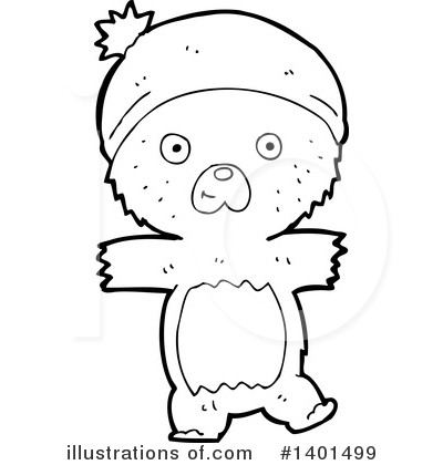 Royalty-Free (RF) Bear Clipart Illustration by lineartestpilot - Stock Sample #1401499