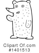 Bear Clipart #1401513 by lineartestpilot
