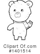 Bear Clipart #1401514 by lineartestpilot