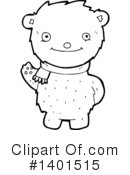 Bear Clipart #1401515 by lineartestpilot