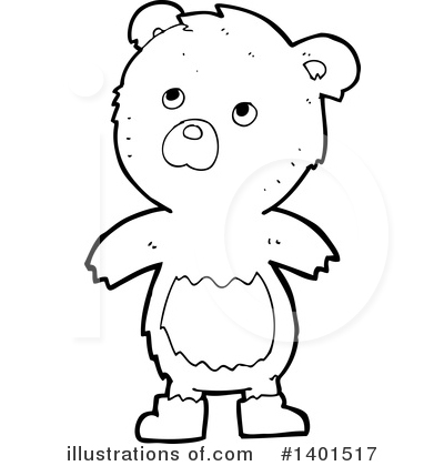 Royalty-Free (RF) Bear Clipart Illustration by lineartestpilot - Stock Sample #1401517