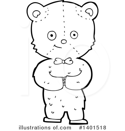 Royalty-Free (RF) Bear Clipart Illustration by lineartestpilot - Stock Sample #1401518