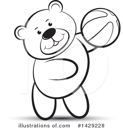 Basketball Clipart #1429228 by Lal Perera