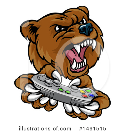 Royalty-Free (RF) Bear Clipart Illustration by AtStockIllustration - Stock Sample #1461515
