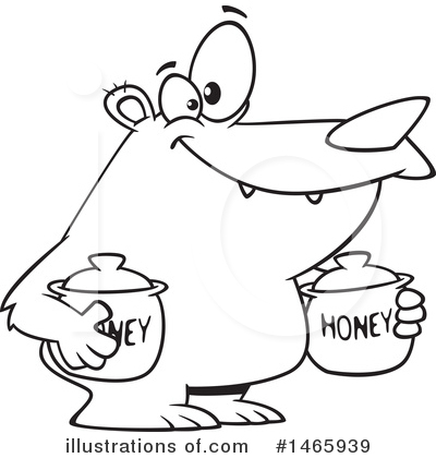 Royalty-Free (RF) Bear Clipart Illustration by toonaday - Stock Sample #1465939