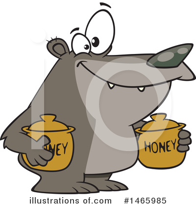 Royalty-Free (RF) Bear Clipart Illustration by toonaday - Stock Sample #1465985