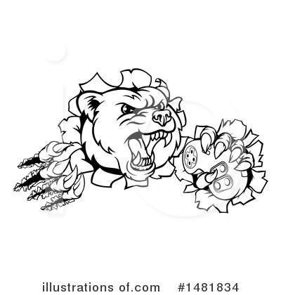 Royalty-Free (RF) Bear Clipart Illustration by AtStockIllustration - Stock Sample #1481834