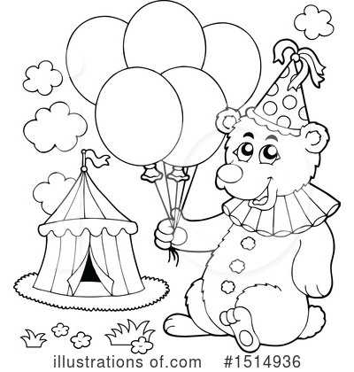 Royalty-Free (RF) Bear Clipart Illustration by visekart - Stock Sample #1514936