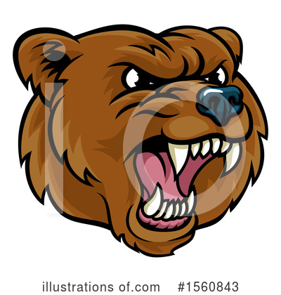 Royalty-Free (RF) Bear Clipart Illustration by AtStockIllustration - Stock Sample #1560843