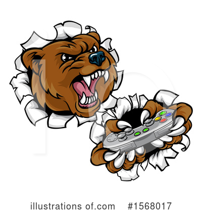 Royalty-Free (RF) Bear Clipart Illustration by AtStockIllustration - Stock Sample #1568017