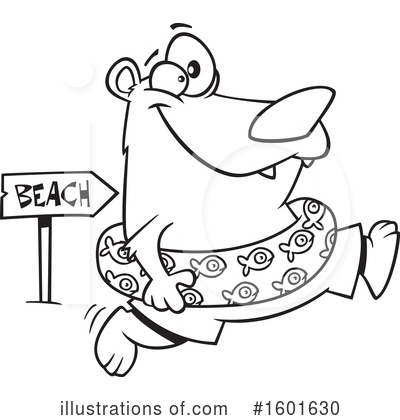 Royalty-Free (RF) Bear Clipart Illustration by toonaday - Stock Sample #1601630