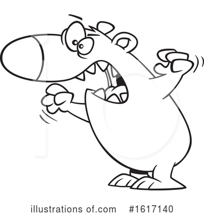 Royalty-Free (RF) Bear Clipart Illustration by toonaday - Stock Sample #1617140