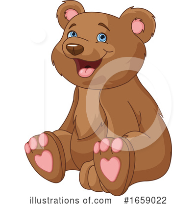 Royalty-Free (RF) Bear Clipart Illustration by Pushkin - Stock Sample #1659022