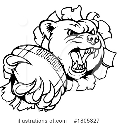 Royalty-Free (RF) Bear Clipart Illustration by AtStockIllustration - Stock Sample #1805327