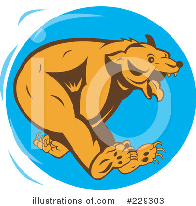 Royalty-Free (RF) Bear Clipart Illustration by patrimonio - Stock Sample #229303