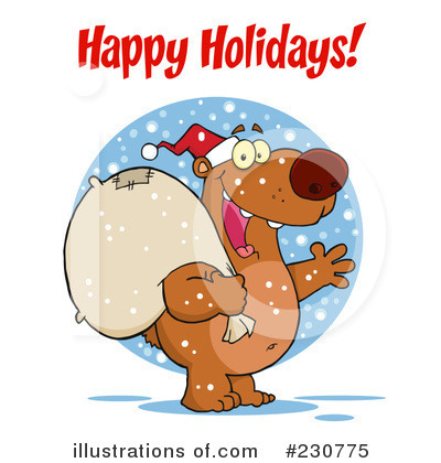 Royalty-Free (RF) Bear Clipart Illustration by Hit Toon - Stock Sample #230775