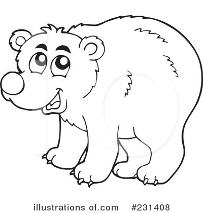 Royalty-Free (RF) Bear Clipart Illustration by visekart - Stock Sample #231408