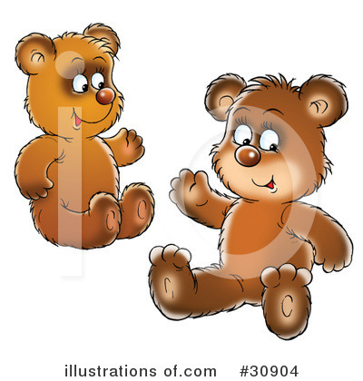 Royalty-Free (RF) Bear Clipart Illustration by Alex Bannykh - Stock Sample #30904