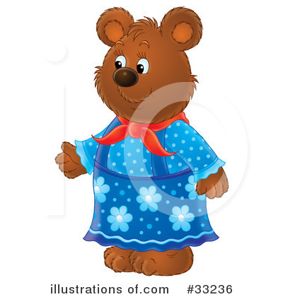 Royalty-Free (RF) Bear Clipart Illustration by Alex Bannykh - Stock Sample #33236