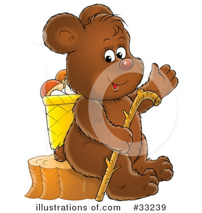 Royalty-Free (RF) Bear Clipart Illustration by Alex Bannykh - Stock Sample #33239