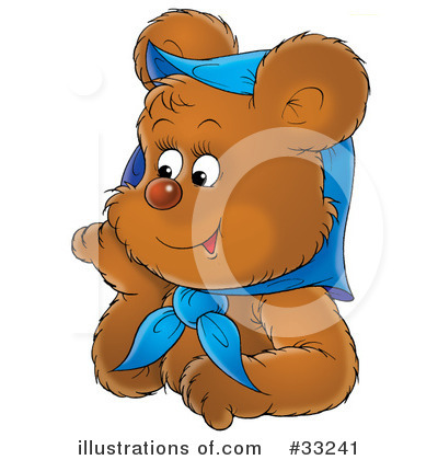 Royalty-Free (RF) Bear Clipart Illustration by Alex Bannykh - Stock Sample #33241
