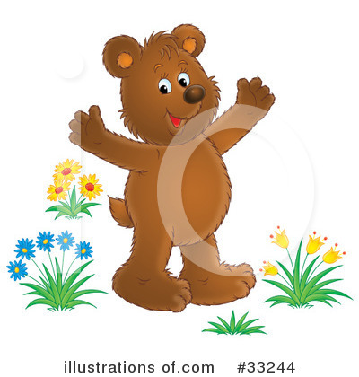 Royalty-Free (RF) Bear Clipart Illustration by Alex Bannykh - Stock Sample #33244