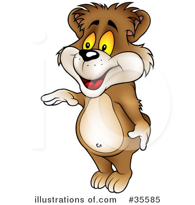 Royalty-Free (RF) Bear Clipart Illustration by dero - Stock Sample #35585
