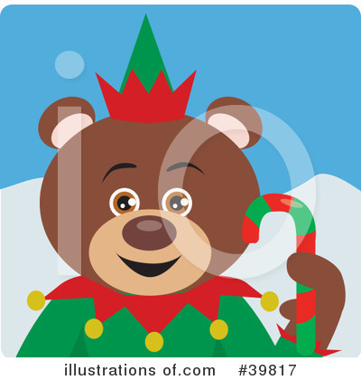 Royalty-Free (RF) Bear Clipart Illustration by Dennis Holmes Designs - Stock Sample #39817