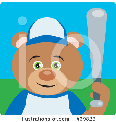 Royalty-Free (RF) Bear Clipart Illustration by Dennis Holmes Designs - Stock Sample #39823