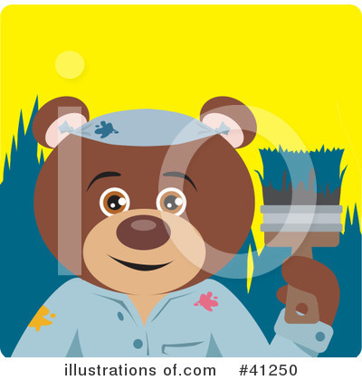Royalty-Free (RF) Bear Clipart Illustration by Dennis Holmes Designs - Stock Sample #41250