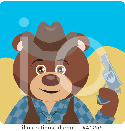 Royalty-Free (RF) Bear Clipart Illustration by Dennis Holmes Designs - Stock Sample #41255