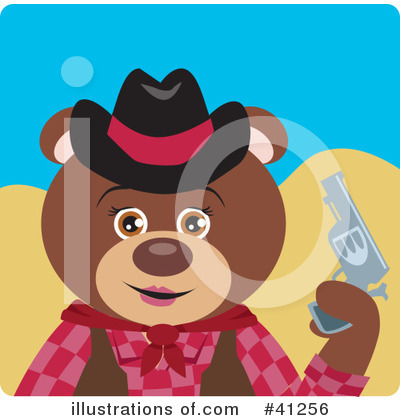 Royalty-Free (RF) Bear Clipart Illustration by Dennis Holmes Designs - Stock Sample #41256