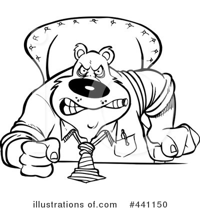Royalty-Free (RF) Bear Clipart Illustration by toonaday - Stock Sample #441150
