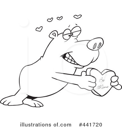 Royalty-Free (RF) Bear Clipart Illustration by toonaday - Stock Sample #441720